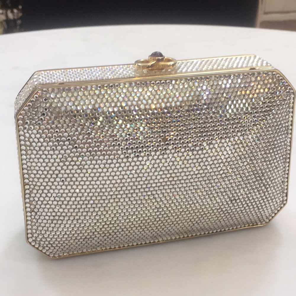 JuDITH LEIBER COTURE DIAMOND CRYSTAL BAG REDCARPET